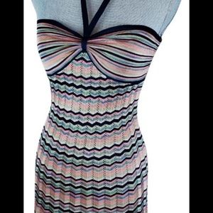 Trina Turk Multicolor Halter Dress Size P